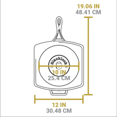 Blacklock 12 Inch Lightweight Cast Iron Grill Pan