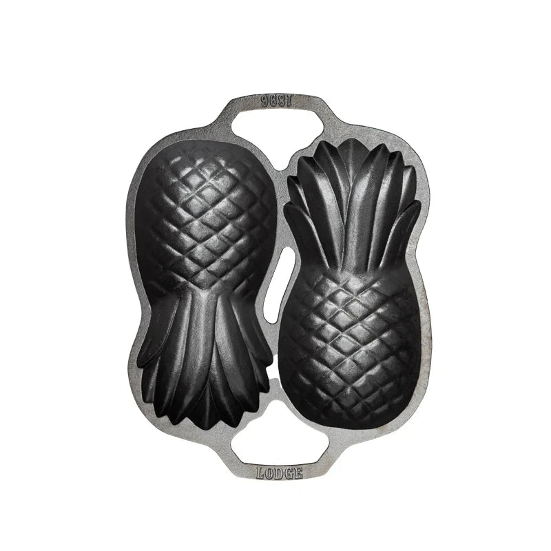 Seasoned Cast Iron Pineapple Pan